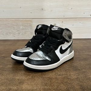 Jordan 1 High Silver Toe kids 11c